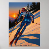 COURSE DE LA PENTE (Slope Race) - Original Art Dec Poster (Voorkant)