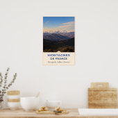 Coursegoules, Frankrijk – Bergpanorama Poster (Keuken)