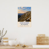 Coursegoules, Frankrijk – Bergtoppen Poster (Keuken)