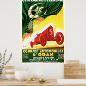 Courses Automobiles D'Oran Poster (Keuken)