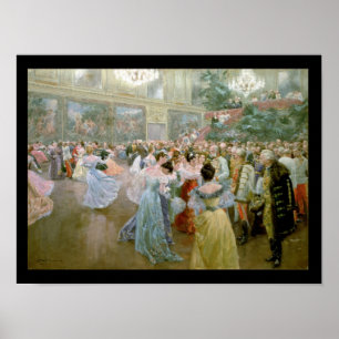Court Ball in the Hofburg, 1900 Poster