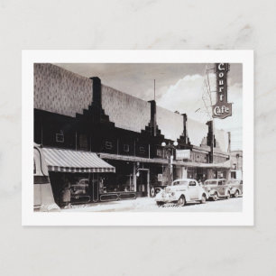 Court Cafe, Albuquerque, Vintage van New Mexico Briefkaart