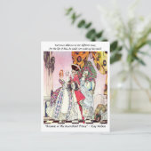 Court Dames en verleidelijke RAKE-illustratie Briefkaart (Staand voorkant)