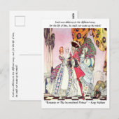 Court Dames en verleidelijke RAKE-illustratie Briefkaart (Voorkant / Achterkant)