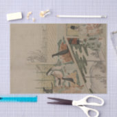 Court Damking Dolls van Kubo Shunman Tissuepapier (Craft)