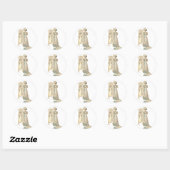 Court Dress 1822 Ronde Sticker (Vel)