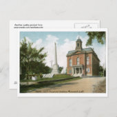 Court House, Bath, Maine 1910 Vintage Briefkaart (Voorkant / Achterkant)