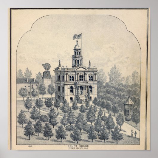 Court House, Fresno Poster (Voorkant)