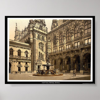 Court House, Hamburg, Duitsland Poster