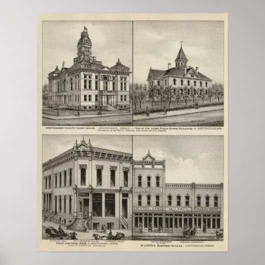 Court House, Kansas Poster (Voorkant)