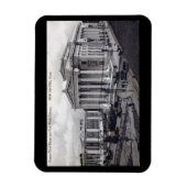 Court House, Library, New Haven CT 1912  Po Magneet (Verticaal)