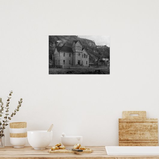 Court House of Skagway, Alaska Photography Poster (Keuken)