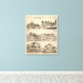 Court House of Stillwater, Minnesota Canvas Afdruk (Insitu (Houten vloer))