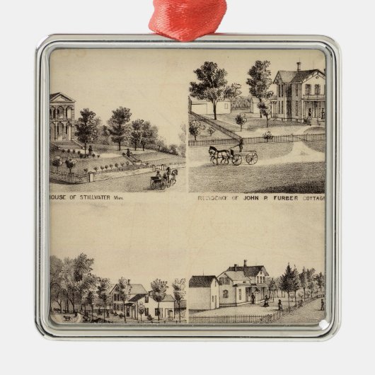 Court House of Stillwater, Minnesota Metalen Ornament (Voorkant)