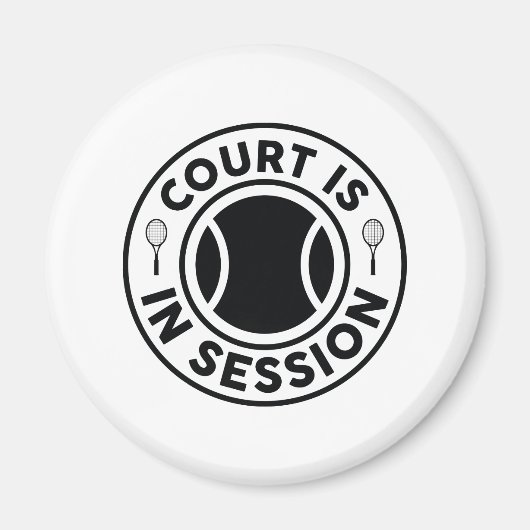 Court is in sessie magneet (Voorkant)