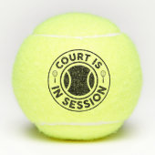 Court is in sessie tennisballen (Voorkant)