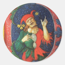 Court Jester Ronde Sticker