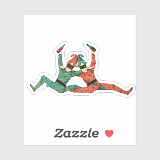 Court jester sticker (Vel)