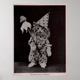 Court Jester van Tabblyland Kat  Foto Poster