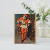 Court Jester William Merritt Chase Art Briefkaart (Staand voorkant)