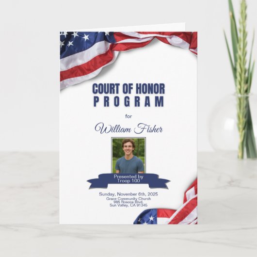 Court of Honor Program Programma (Voorkant)