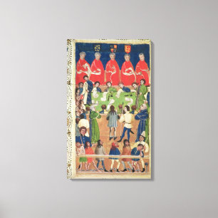 Court of King's Bench, Westminster Hall, c.1460 Canvas Afdruk