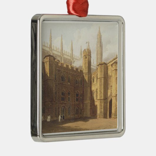Court of King's College, Cambridge, uit 'The Hist' Metalen Ornament (Rechts)