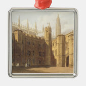 Court of King's College, Cambridge, uit 'The Hist' Metalen Ornament (Voorkant)