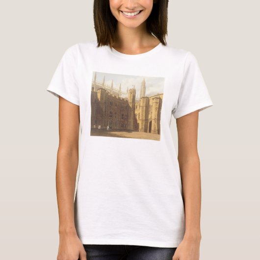 Court of King's College, Cambridge, uit 'The Hist' T-shirt (Voorkant)