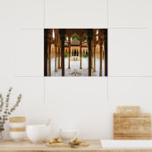 Court of the Lions, Alhambra, Spanje - Poster (Keuken)