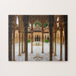 Court of the Lions, Alhambra, Spanje - Puzzle Legpuzzel