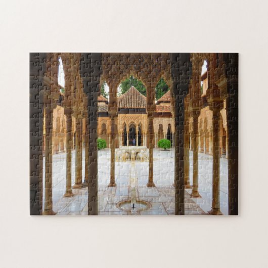 Court of the Lions, Alhambra, Spanje - Puzzle Legpuzzel (Horizontaal)