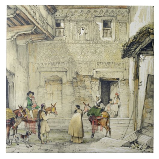 Court of the Mosque (Patio de la Mesquita), uit Tegeltje (Voorkant)