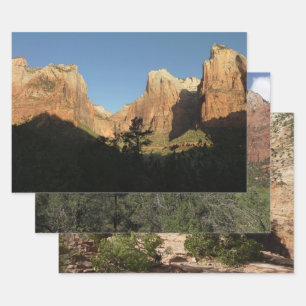 Court of the Patriarchs I in Zion National Park Inpakpapier Vel