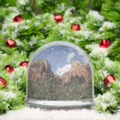 Court of the Patriarchs II at Zion National Park Sneeuwbol (Kerstmis)