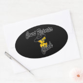 Court Reporter Chick #4 Ovale Sticker (Envelop)