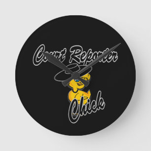 Court Reporter Chick #4 Ronde Klok