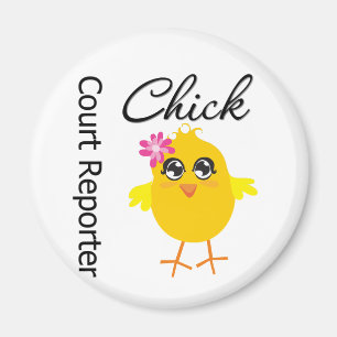 Court Reporter Chick Magneet