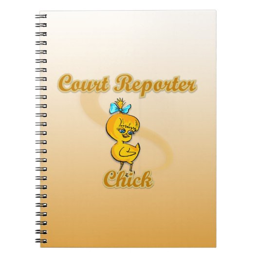 Court Reporter Chick Notitieboek (Voorkant)
