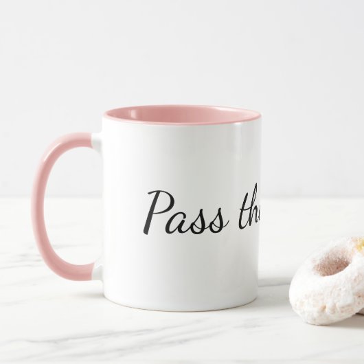 Court Reporter Depo Mug - Pass the witness. Mok (Met donut)
