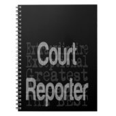 Court Reporter Extraordinaire Notitieboek (Voorkant)