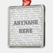 Court Reporter Kerst Metalen Ornament (Links)