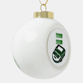 Court Reporter Kerstmis Keramische Bal Ornament (Links)