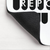 Court reporter key zwart wit muismat (Hoek)