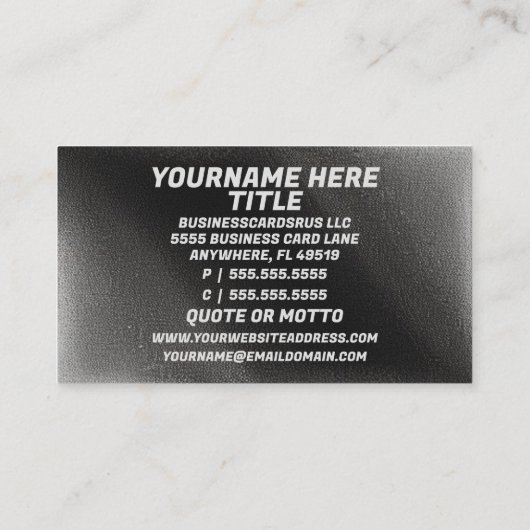 Court Reporter Modern Visitekaartje (Achterkant)