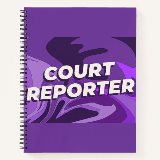 Court Reporter Notebook Notitieboek (Voorkant)