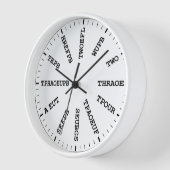 Court Reporter Steno Stenography Clock (Hoek)