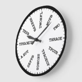 Court Reporter Steno Stenography Clock Grote Klok (Hoek)