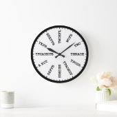 Court Reporter Steno Stenography Clock Grote Klok (Huis)