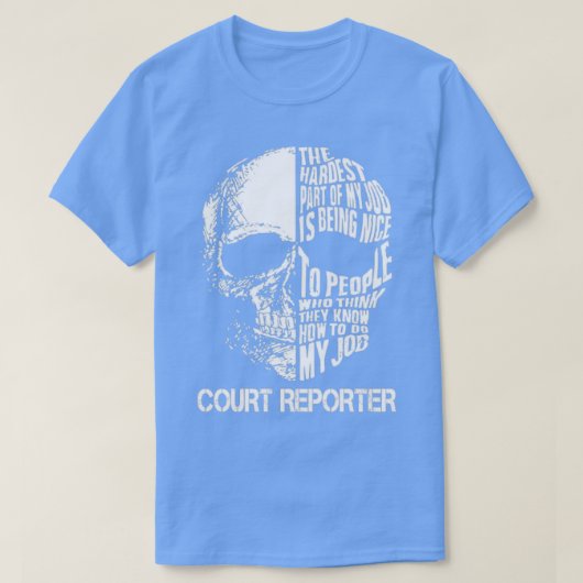 Court Reporter T-shirt (Design voorkant)